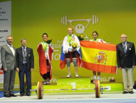 Catorce medallas para España en el Europeo de Halterofilia