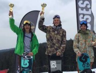 Podio español en la Copa de Europa de snowboard