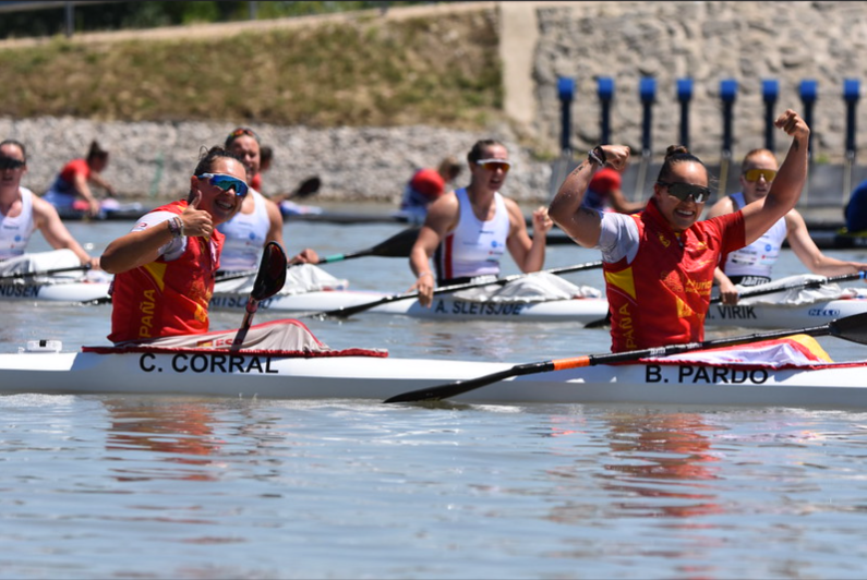 Equipo de piragüismo femenino. Fuente: Rfep