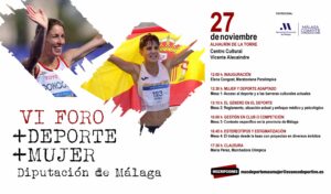 María Pérez y Elena Congost, en el VI Foro Más Deporte, Más Mujer Diputación Provincial de Málaga