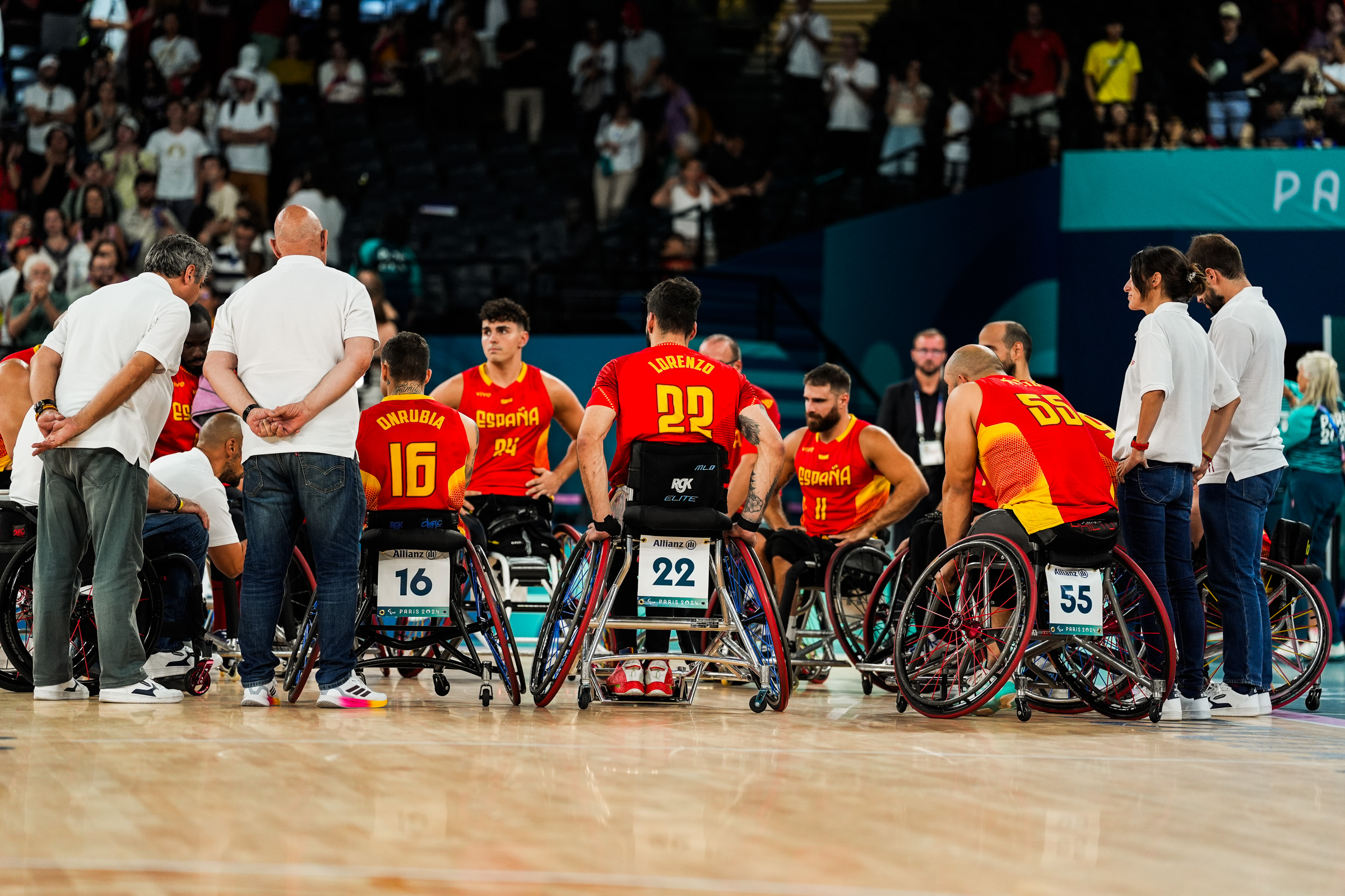 El equipo de baloncesto masculino español. Fuente: Paulino Oribe / CPE.