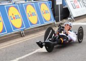 Luis Miguel García-Marquina, un piloto de handbike curtido en la arena