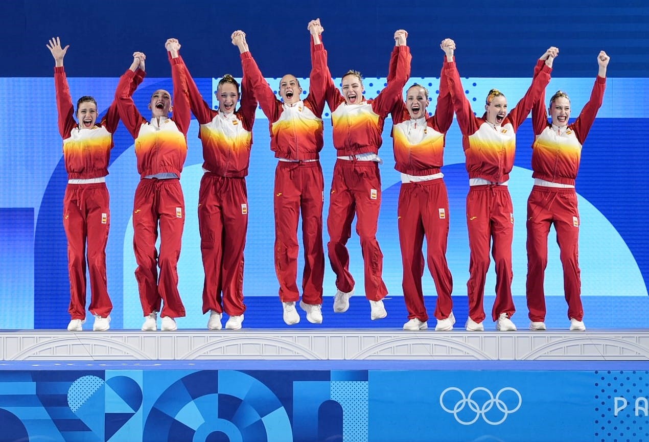 Equipo español de natación artística. Fuente: COE