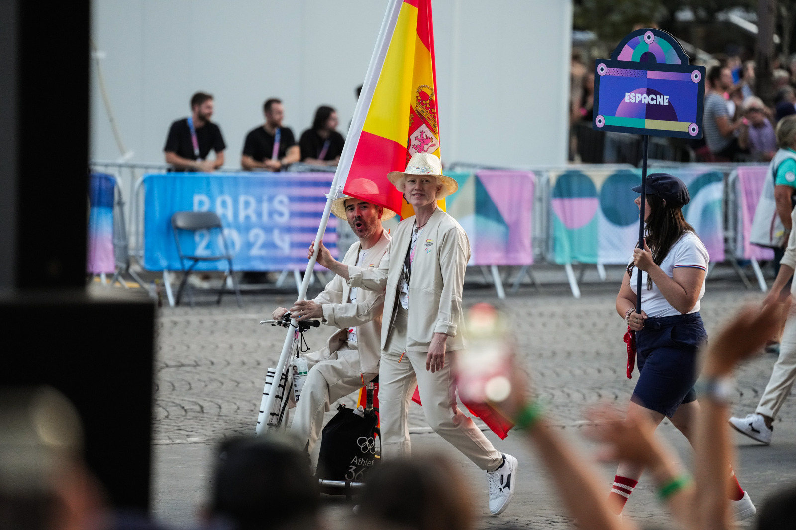 Delegación española en la ceremonia inaugural de París 2024. Fuente: CPE