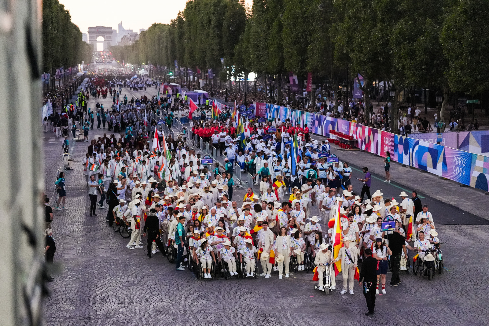 Delegación española en la ceremonia inaugural de París 2024. Fuente: CPE