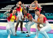 El equipo español de gimnasia masculina, 12º