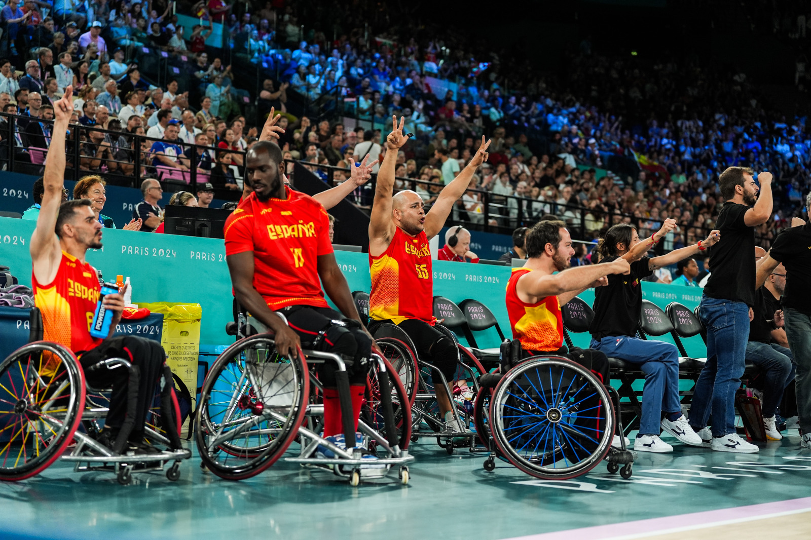 Selección española masculina de baloncesto en silla. Fuente: CPE