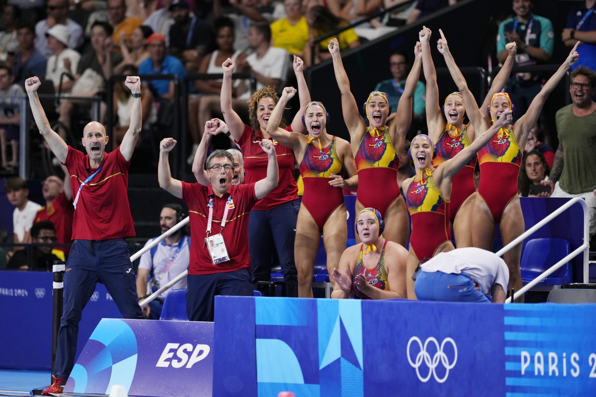 Selección femenina española de waterpolo. Fuente: COE